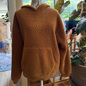 American Eagle Outfitters Cozy Brown Teddy Jacket